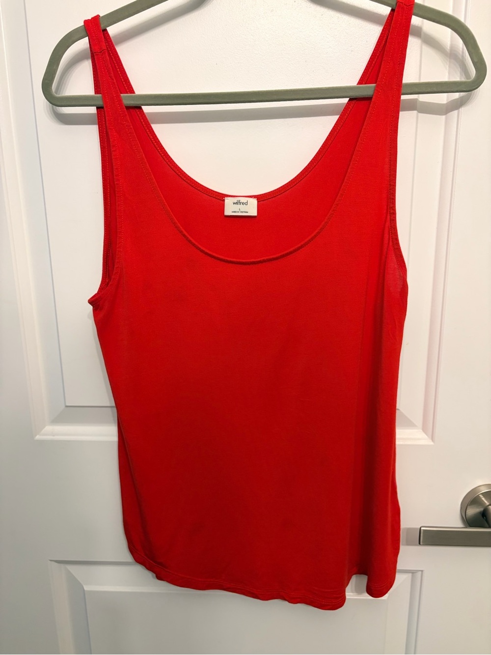 Wilfred Vibrant Red Scoop Neck Tank